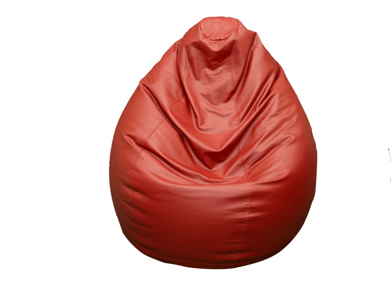 Lazy Panda Handmade Leather Bean Bags XL - Maroon - مقعد جلدي